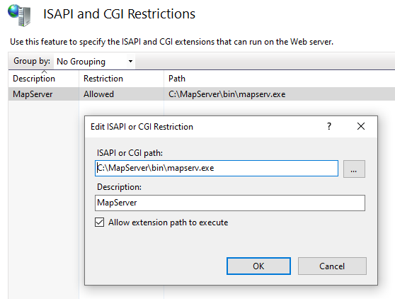 Set cmd.exe permissions to applications or sites served by IIS